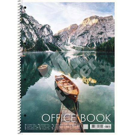 Spirálový sešit Shkolyaryk Office book, linkovaný, mix, A4+, 80 listů 1