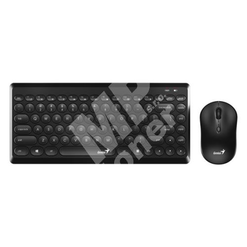 Sada klávesnice s bezdrátovou myší Genius LuxeMate Q8000, CZ/SK, černá 1
