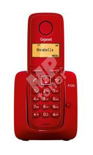 Bezšňůrový telefon Gigaset A120, červený 1