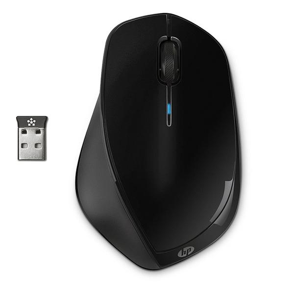 Myš HP X4500, 1600DPI, 2.4 [GHz], laserová, 3tl., bezdrátová, černá