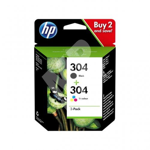 Cartridge HP 3JB05AE, No.304, 2-pack, originál 1