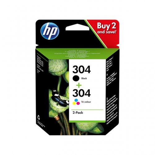 Inkoustová cartridge HP 3JB05AE, Deskjet 3720, 3721, No.304, 2-Pack, originál