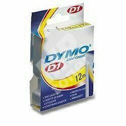 Páska Dymo D1 12 mm modrý tisk/bílý podklad, 45014, S0720540 1
