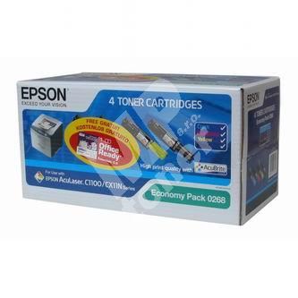 Toner Epson C13S050268, modrá/červená/žlutá originál 1