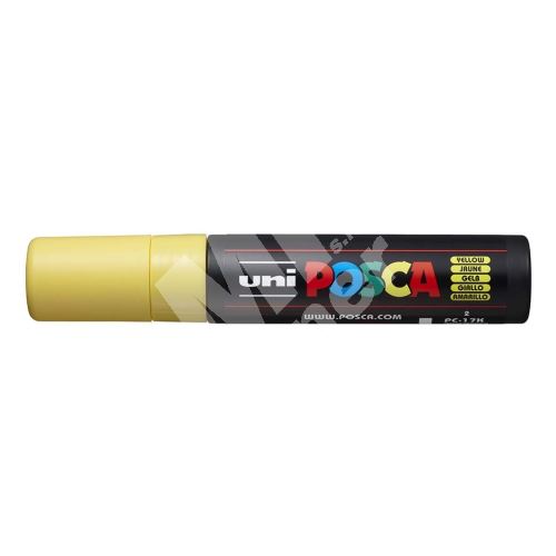 Uni Posca PC-17K akrylový popisovač, 15 mm, žlutý 1