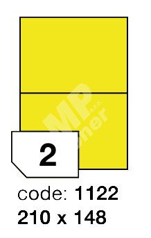 Samolepící etikety Rayfilm Office 210x148 mm 300 archů, fluo žlutá, R0131.1122D 1