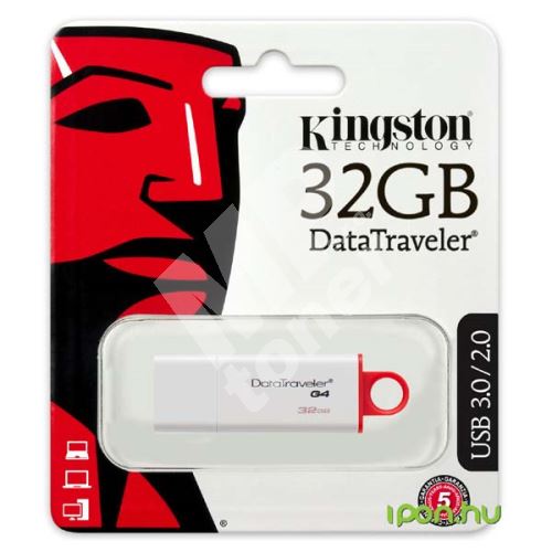 Kingston 32GB Data Traveler USB flash disk 3.0, DTI-G4, červená 1