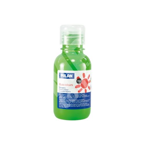 Temperová barva Milan 034461, 125 ml, fluorescenční zelená 1