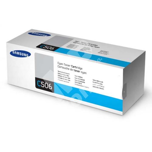 Toner Samsung CLT-C506L, cyan, SU038A, originál 1