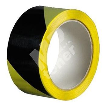 Lepící páska výstražná žluto-černá 50mm / 22m 1