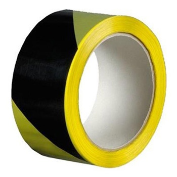 Výstražná lepicí páska žluto-černá 50mm / 22m