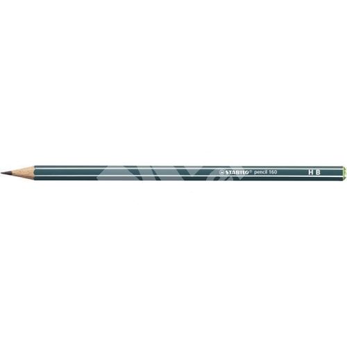 Grafitová tužka Stabilo Pencil 160, petrolejová, šestihranná, HB 1