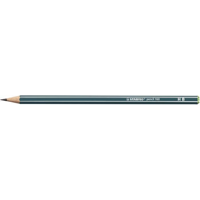 Grafitová tužka Stabilo Pencil 160, petrolejová, šestihranná, HB