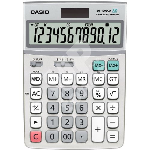 Kalkulačka Casio DF 120 eco 1