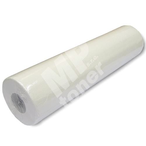 Papírové prostěradlo 500mm, návin 50m, dutinka 40mm, 2vrstvé, bílé s perforací 1