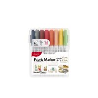 Popisovače na textil Monami Fabric Marker 470 set A, sada 16ks