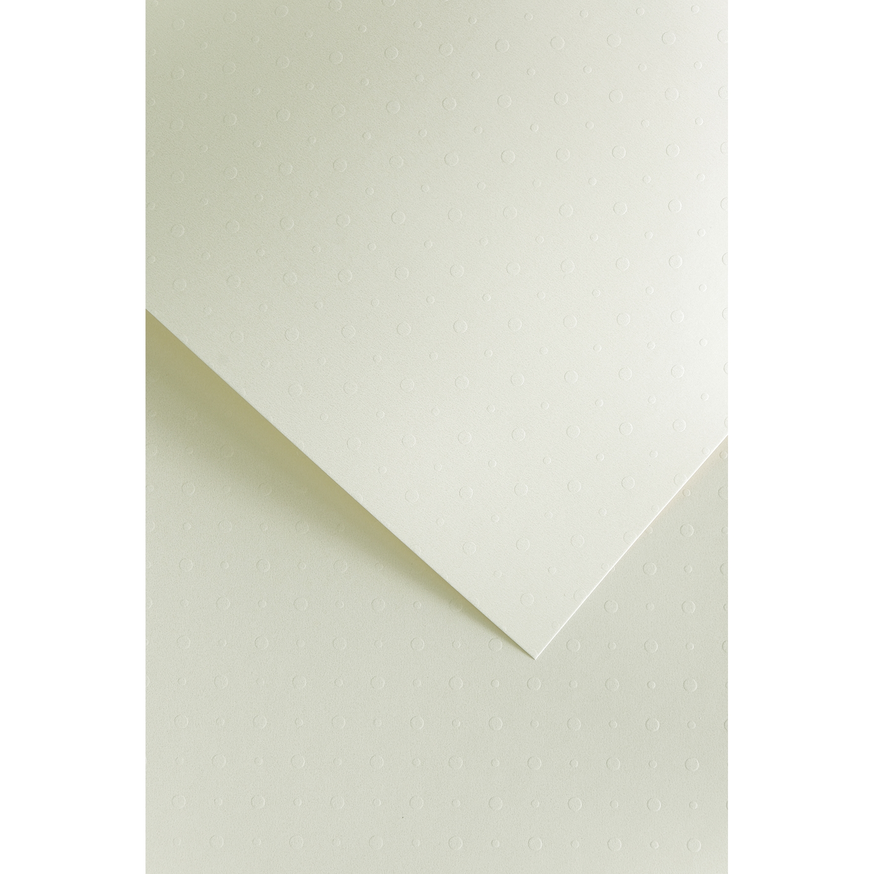 Ozdobný papír Dots bílá 230g, 20ks