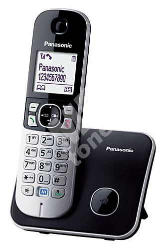 Bezšňůrový telefon Panasonic KX-TG6811FXB, černý 1