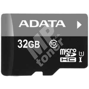 ADATA 32GB MicroSDHC Premier, class 10 + Adaptér 1