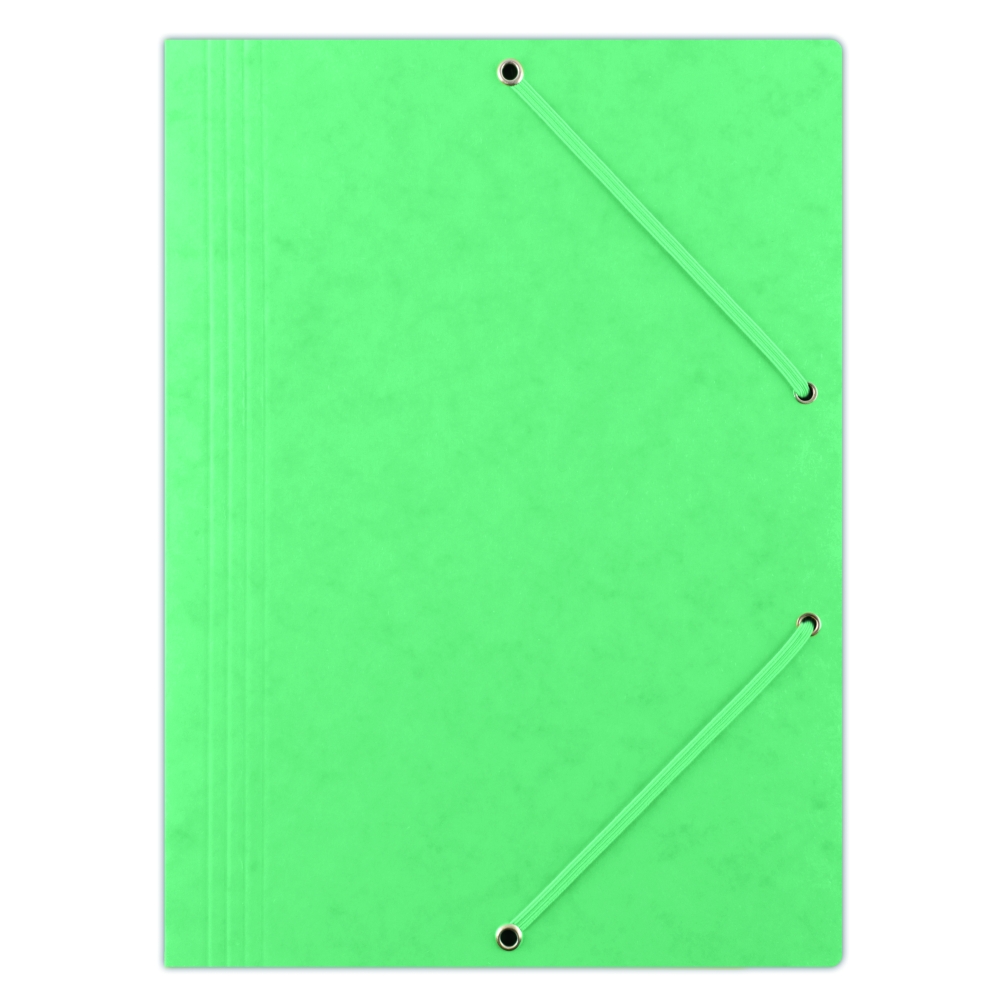 Spisové desky s gumičkou Donau A4, prešpán, zelené