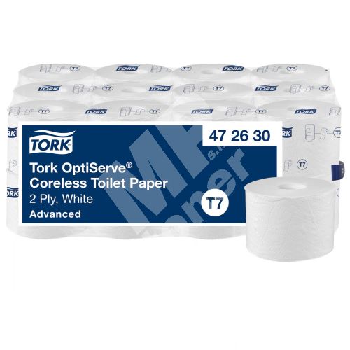 Bezdutinkový toaletní papír Tork OptiServe®Advanced 2vrstvy bílý T7 - 24ks 1