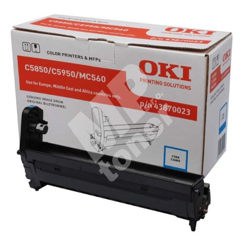 Válec OKI 43870023, modrý, originál 1
