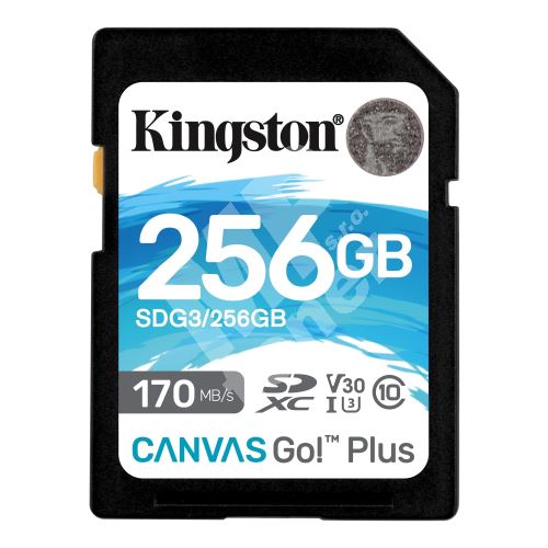 Kingston 256GB SDXC U3 V30 170/90MB/s 1