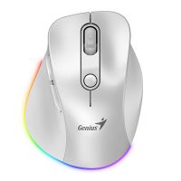 Ergonomická myš Genius Ergo 9000S Pro, bezdrátová, optická, bílá Ergonomická myš Genius Ergo 9000S Pro, bezdrátová, optická, bílá