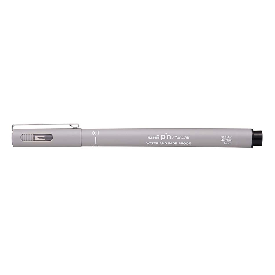 Liner Uni Pin 0,1 mm, PIN01-200, světle šedý
