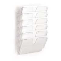 Držák na letáky Durable Flexiplus 6, průsvitná, A4, horizontální, nástěnný, stojící Držák na letáky Durable Flexiplus 6, průsvitná, A4, horizontální, nástěnný, stojící