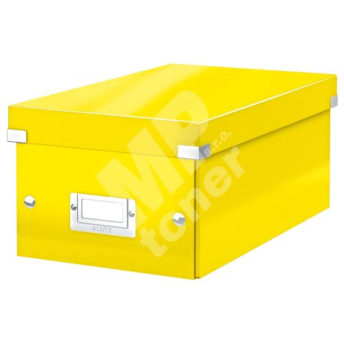 Archivační krabice na DVD Leitz Click-N-Store WOW, žlutá 1