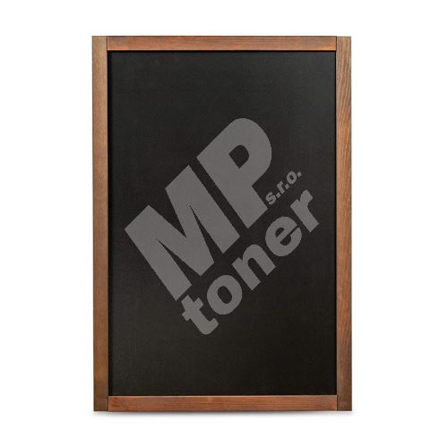 Černá tabule na křídy v dřevěném rámu 47x79 cm 1