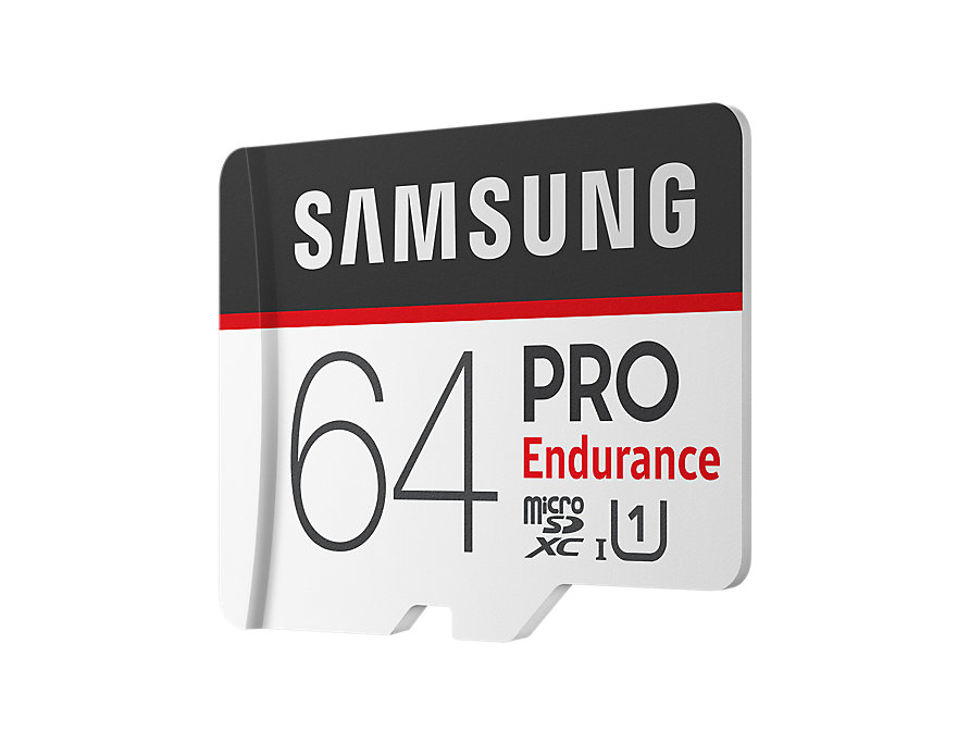 64GB Samsung PRO endurance microSDXC + SD adaptér