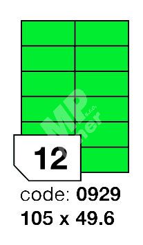 Samolepící etikety Rayfilm Office 105x49,6 mm 300 archů, matně zelená, R0120.0929D 1