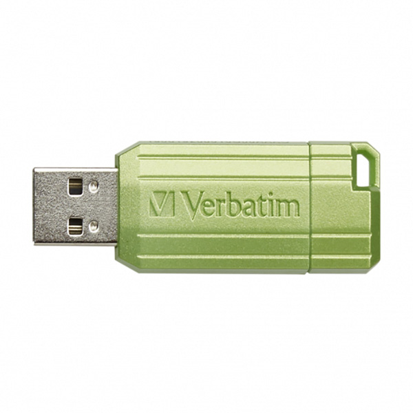 64GB Verbatim Store'n'Go PinStripe, USB flash disk 2.0, 49964, zelený