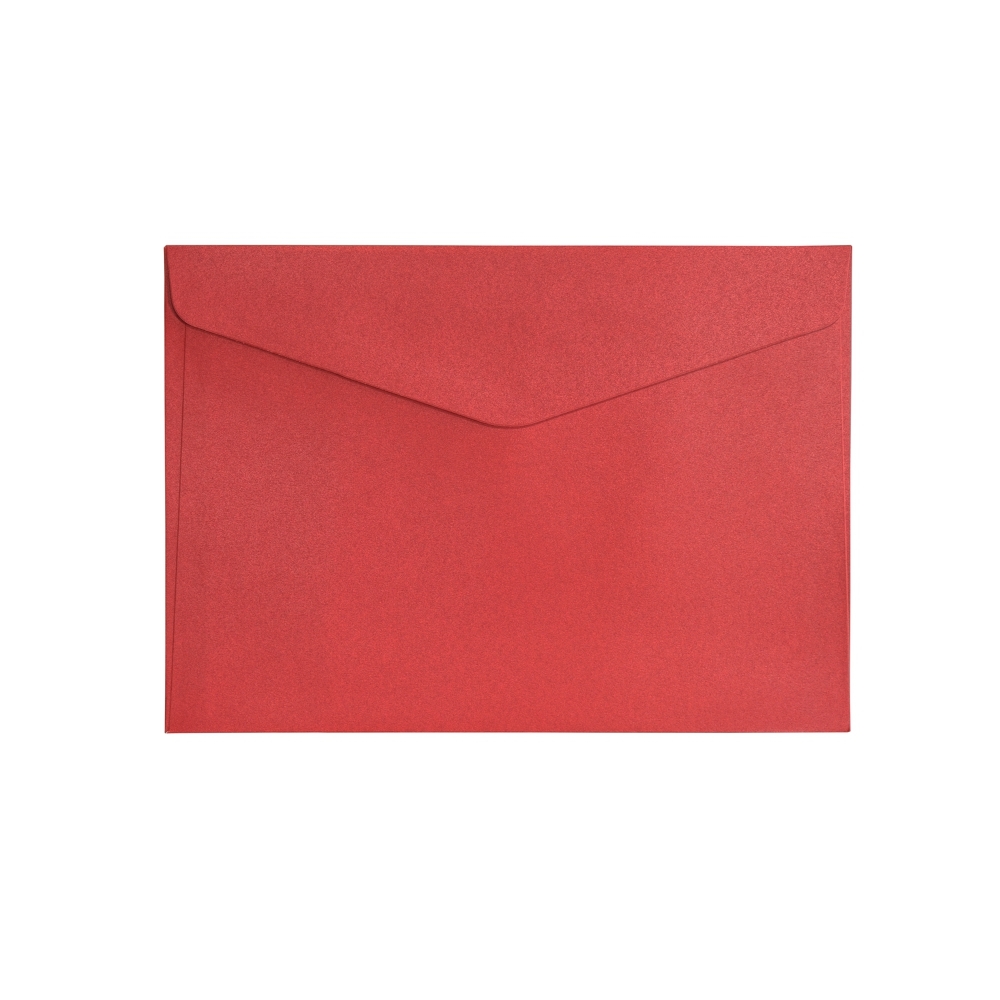 Obálky C5 Pearl červená 150g, 10ks