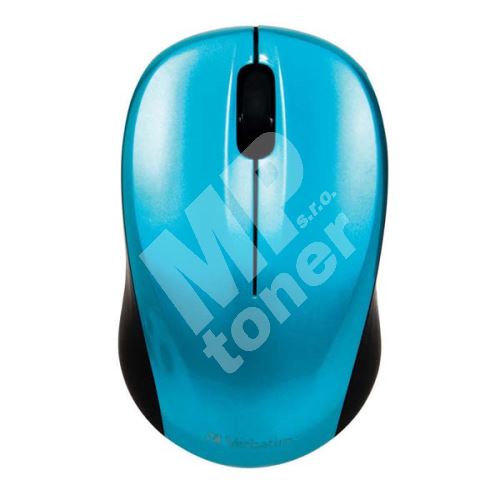 Verbatim myš bezdrátová, 1 kolečko, USB, modrá, 1600dpi 1