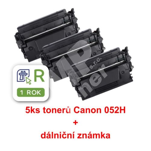 5ks kompatibilní toner Canon 052H MP print + dálniční známka 2