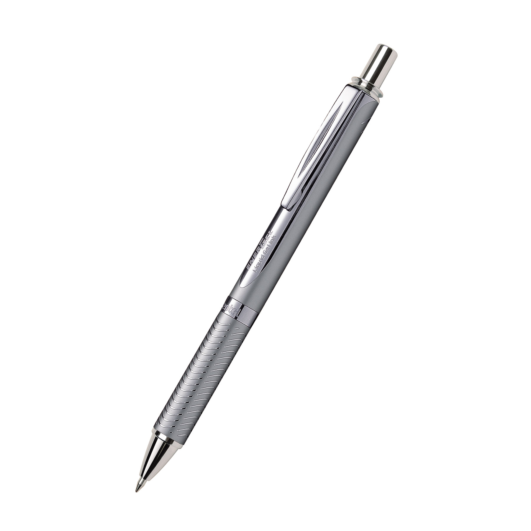 Luxusní gelové pero Pentel EnerGel BL407, 0,7mm, stříbrné
