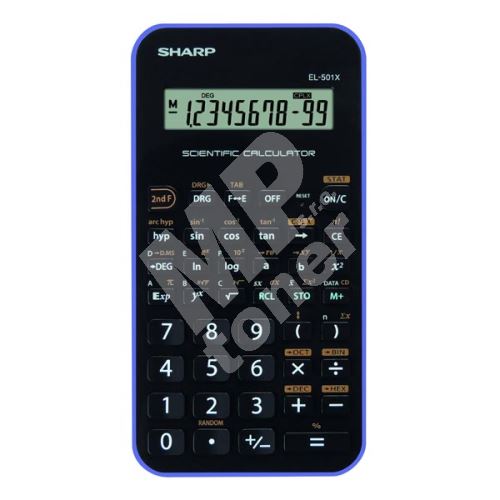 Kalkulačka Sharp EL-501XVL, černo-fialová, vědecká 1