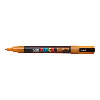 Akrylový popisovač Uni Posca PC-3ML, 0,9-1,3 mm, třpytivě oranžový Akrylový popisovač Uni Posca PC-3ML, 0,9-1,3 mm, třpytivě oranžový