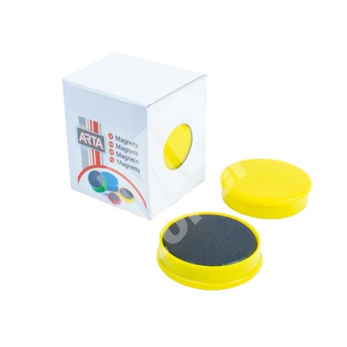 Magnety ARTA průměr 40mm, žluté, 4ks 1