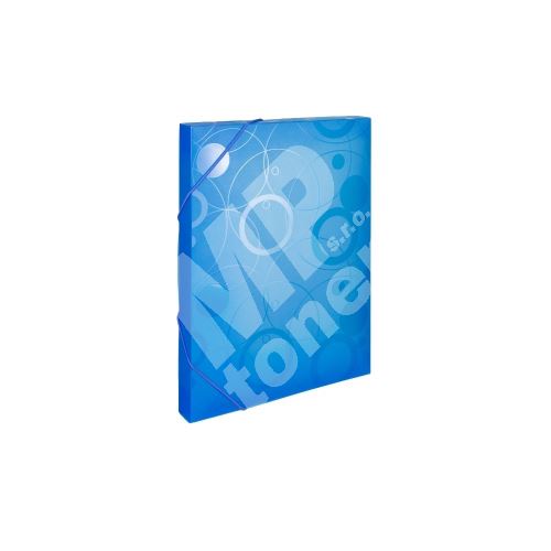 Krabice na spisy A4 s gumou Neo Colori, modrá 2