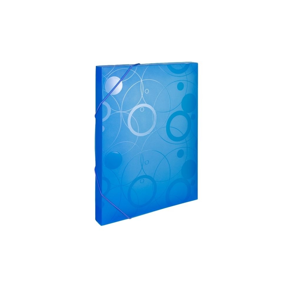 Krabice na spisy A4 s gumou Neo Colori, modrá