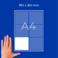 Etikety na zásilky 99,1 x 93,1 mm, 100 listů A4 L7166B-100 4 (4)