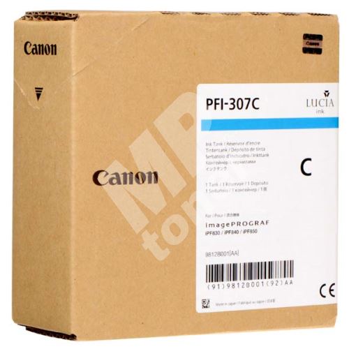 Cartridge Canon PFI-307C, 9812B001, cyan, originál 1