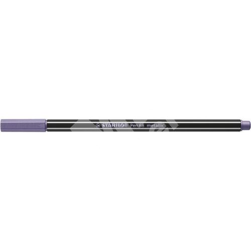 Fix Stabilo Pen 68 metallic, 1,4 mm, metalická fialová 1