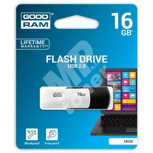 Goodram UCO2 16GB, USB flash disk 2.0, černo-bílá 1
