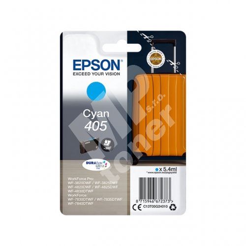 Inkoustová cartridge Epson C13T05G24010, WF-7830DTWF, cyan, 405, originál 1