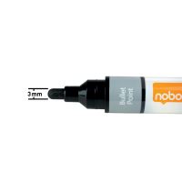 Popisovače na skleněné tabule Nobo, 4ks, kulatý hrot, mix barev 1 (1)